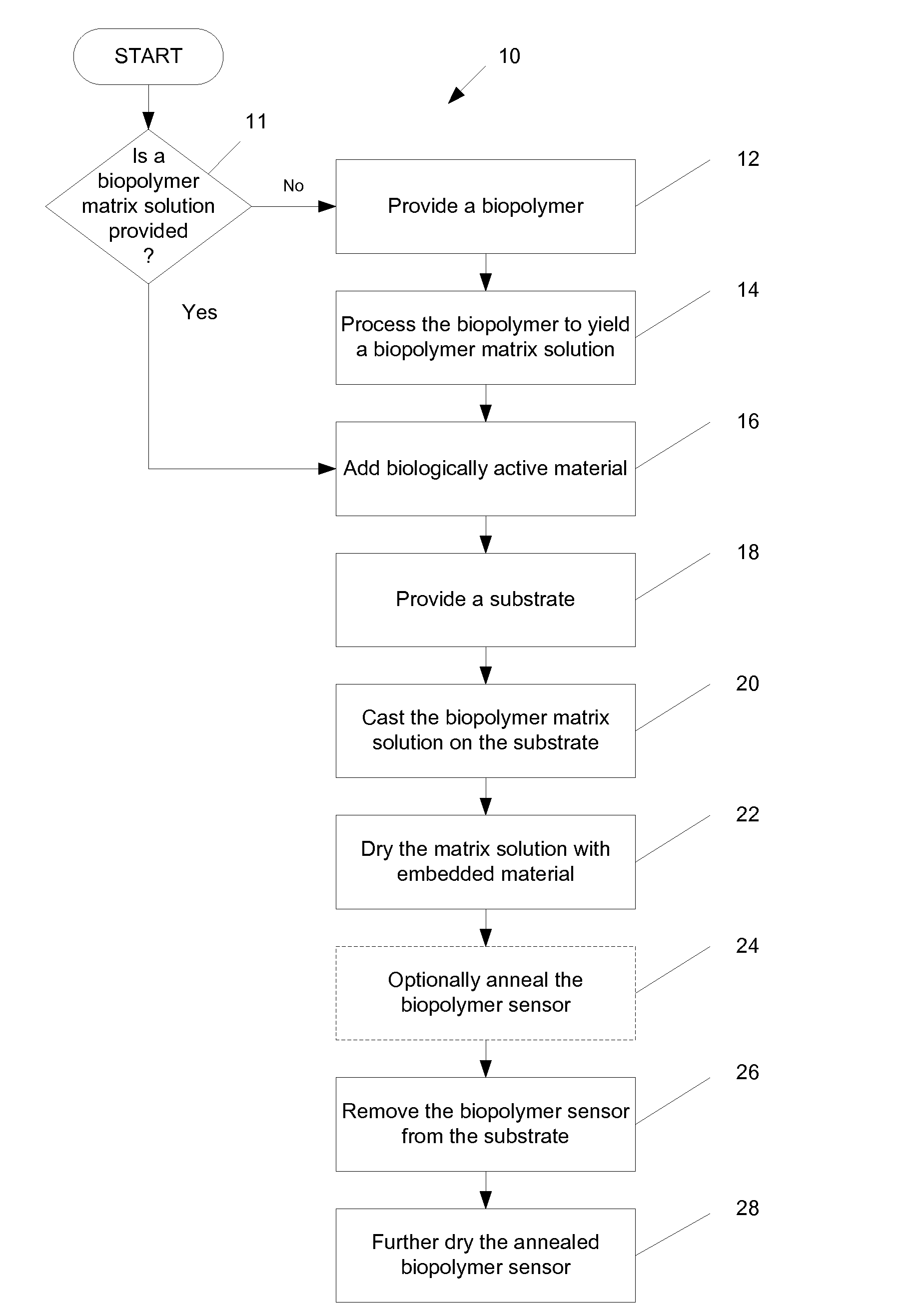 Biopolymer sensor and method of manufacturing the same