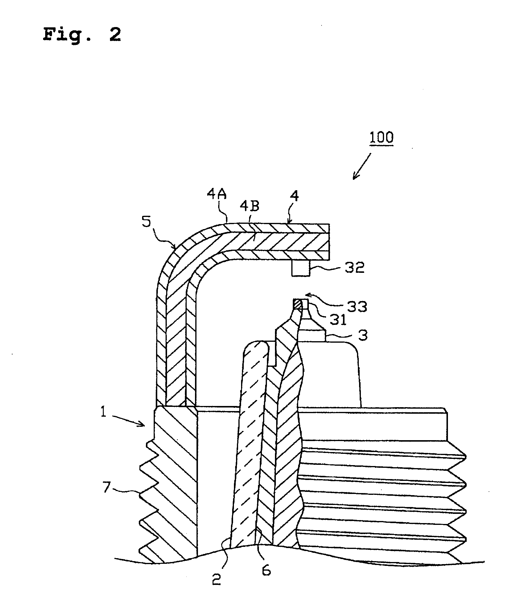 Spark plug for use in an internal-combustion engine