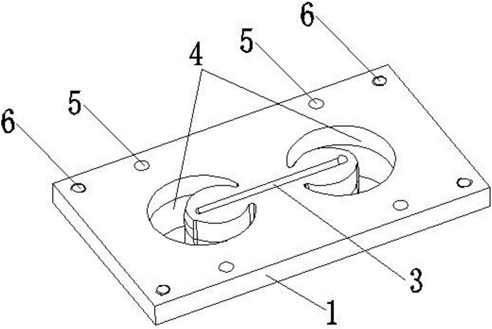 Front mold core plate structure