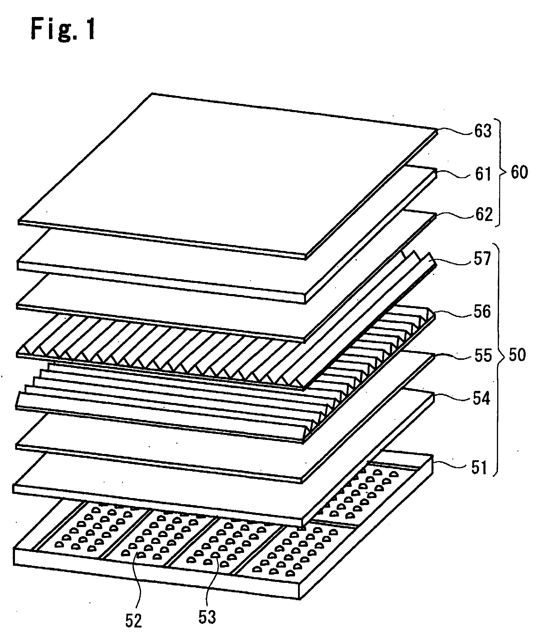 Light guide member, planar light source device provided with the light guide member, and display apparatus using the planar light source device