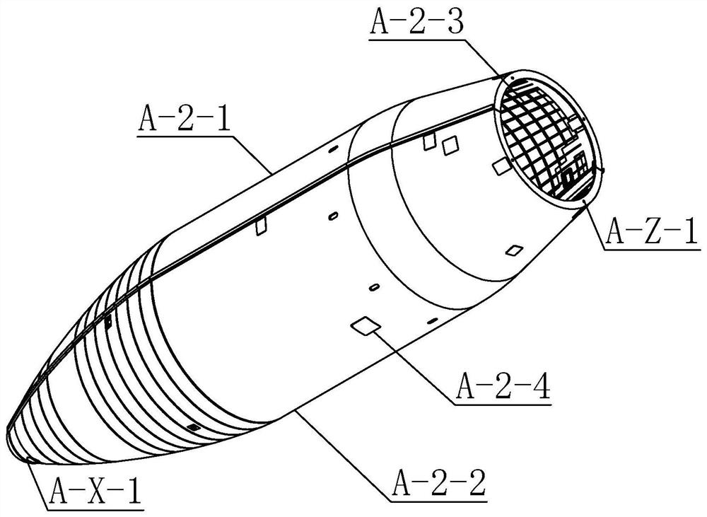 Carbon fiber composite fairing, forming mold and forming method thereof