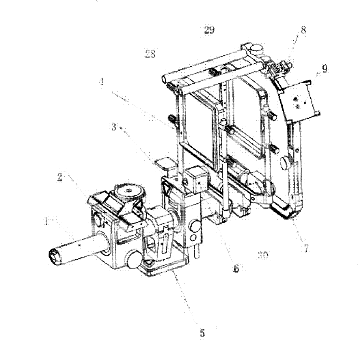 Video camera combined photographic frame structure