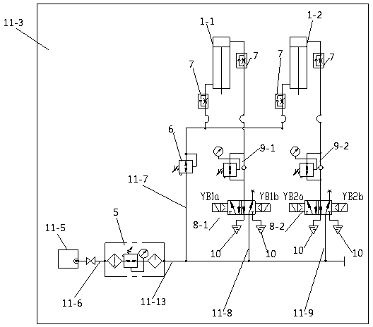 Automatic control system used for rolling force of burring roller and control method thereof