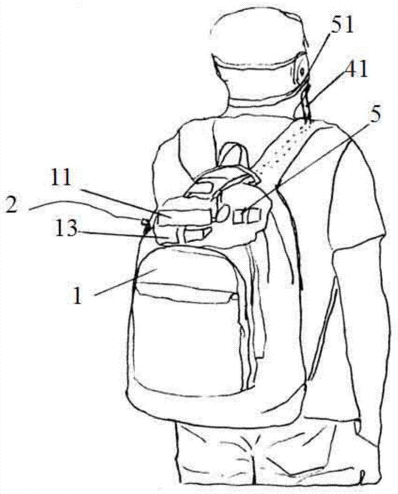 Portable air filtering device