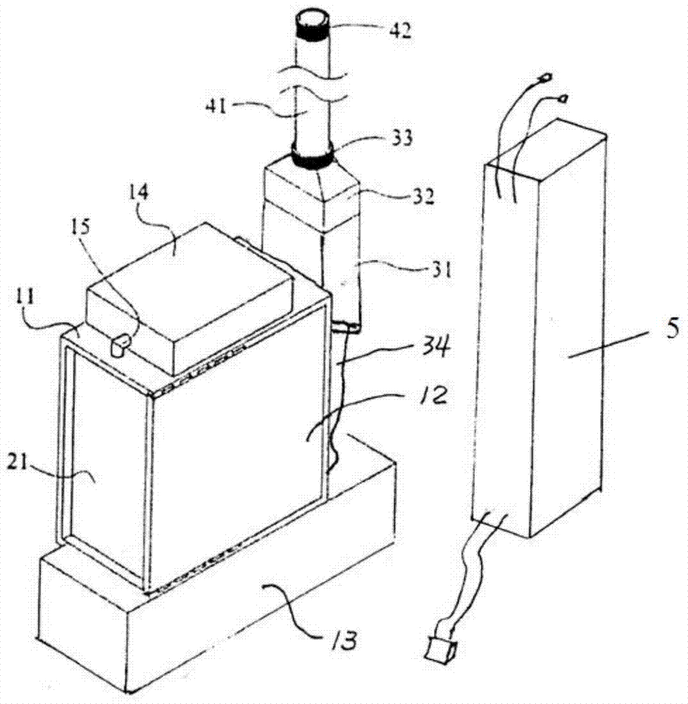 Portable air filtering device