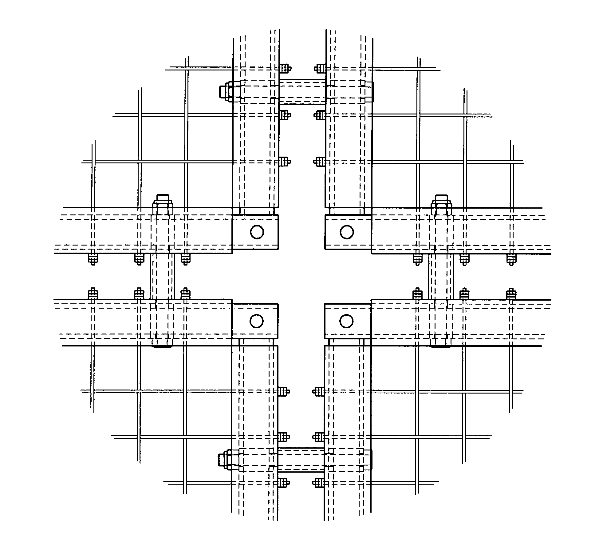 Wire rope tension grid improvements