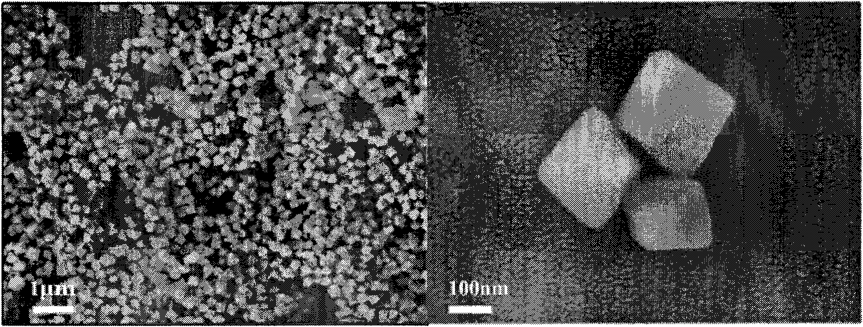 Preparation method of manganese sulfide nano material