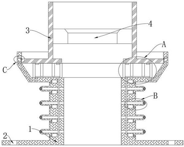 One-time pre-embedded water stop joint for constructional engineering drainage and construction method thereof