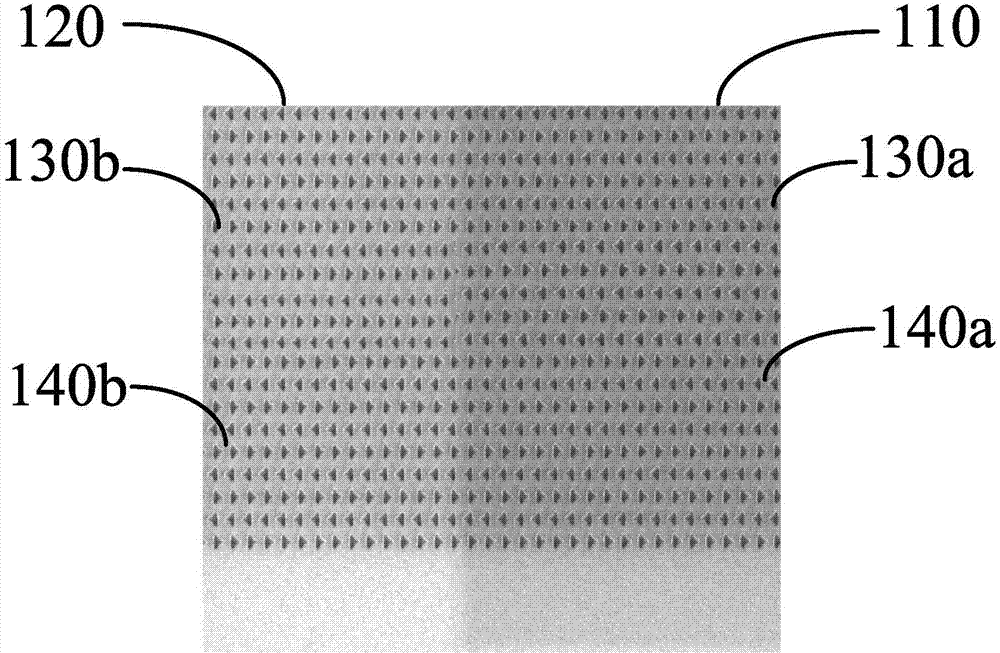 Testing structure and testing method for matching degree of electron beam flaw scanner