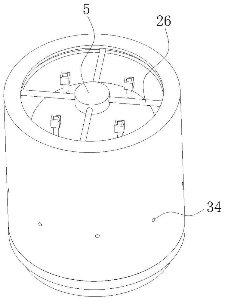 Medicine grinding device used for skin treatment