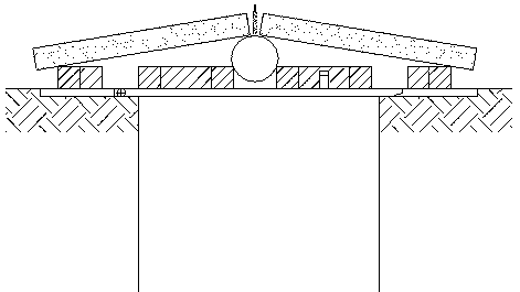 Stone-board road manhole cover with air bags and application method thereof