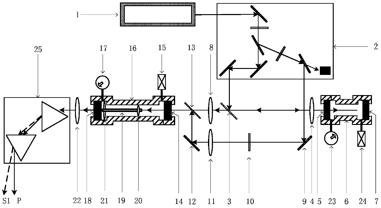 A gas-stimulated Raman amplifier based on a hollow glass tube with its own seed light