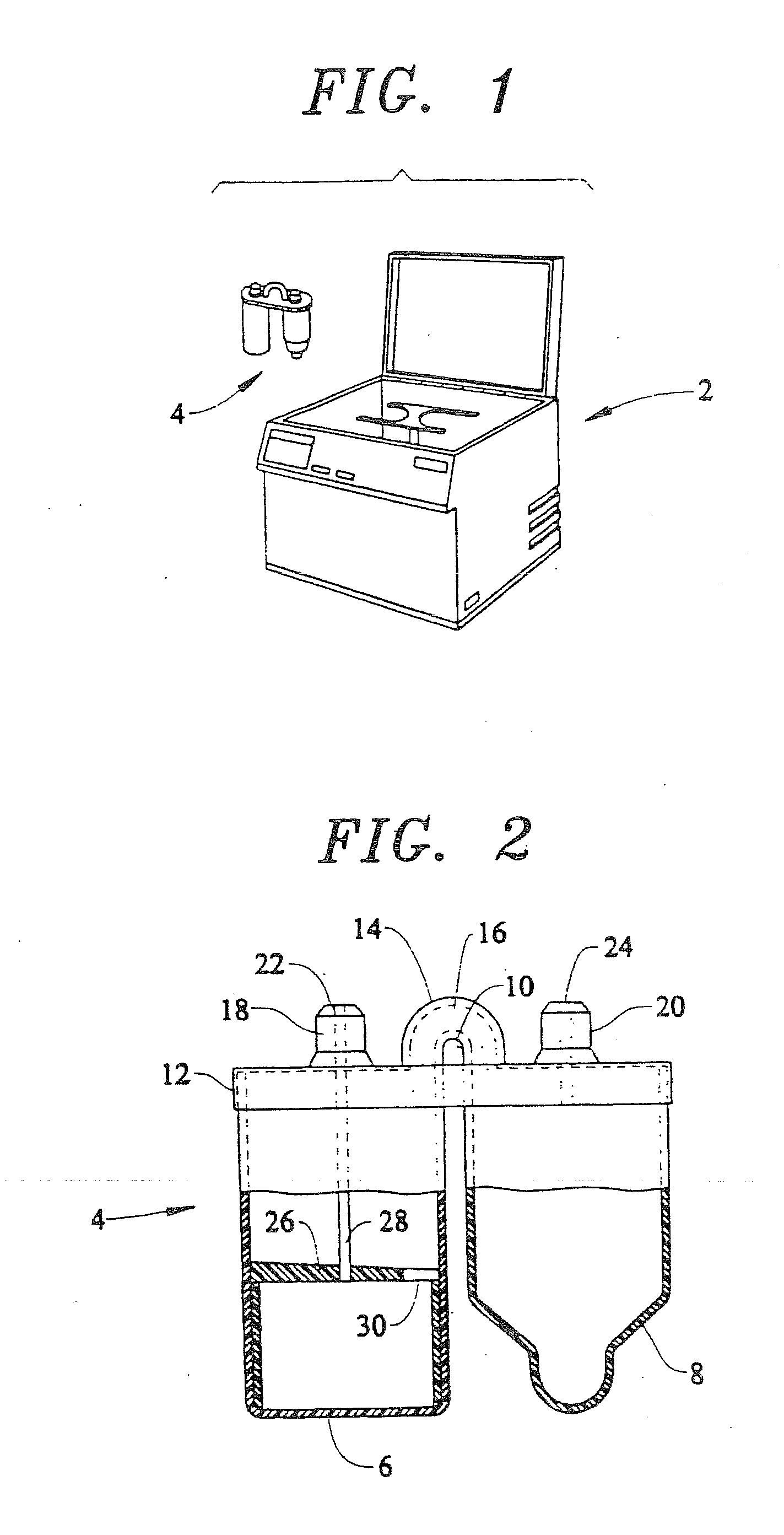 Method and apparatus for producing platelet rich plasma and/or platelet concentrate