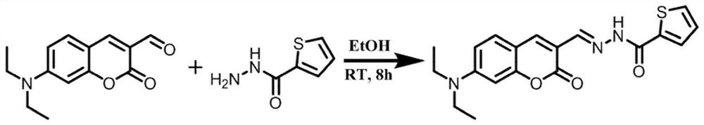 Small-molecule fluorescent probe, preparation method and application thereof