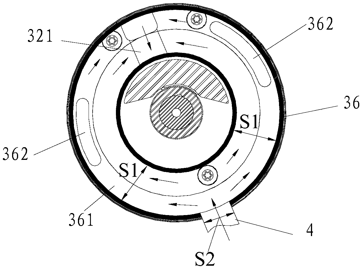 Low-back-pressure rotation type compressor