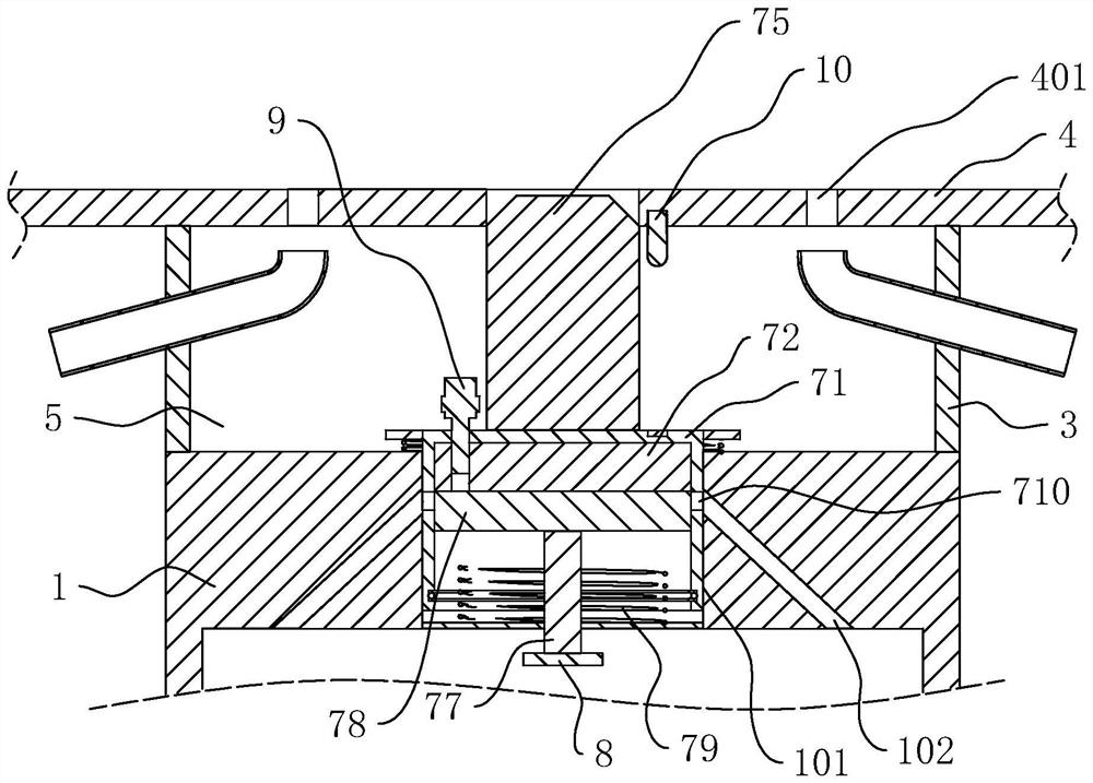 Reverse dredging device for drainage pavement