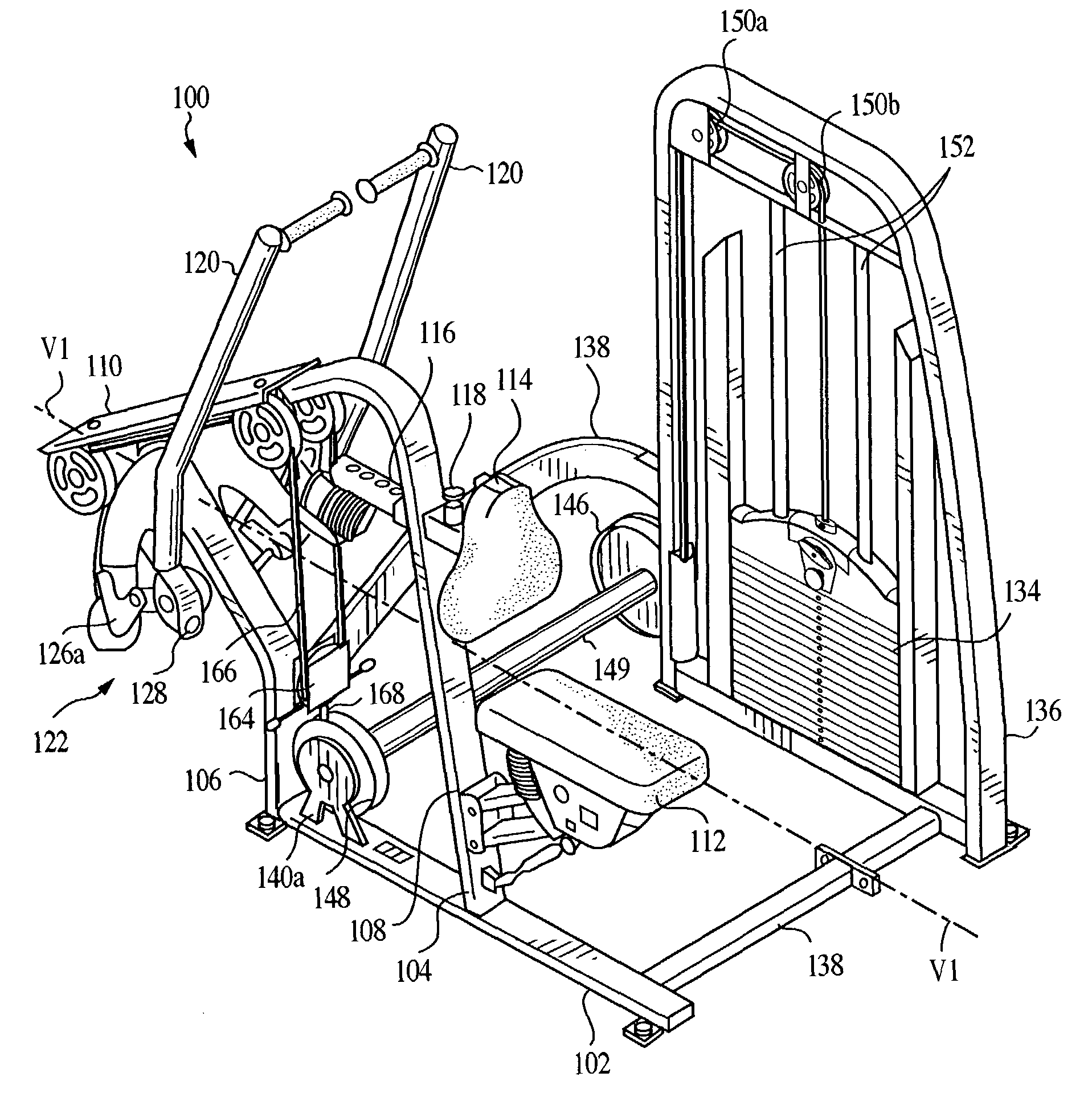 Upper torso exercise machine