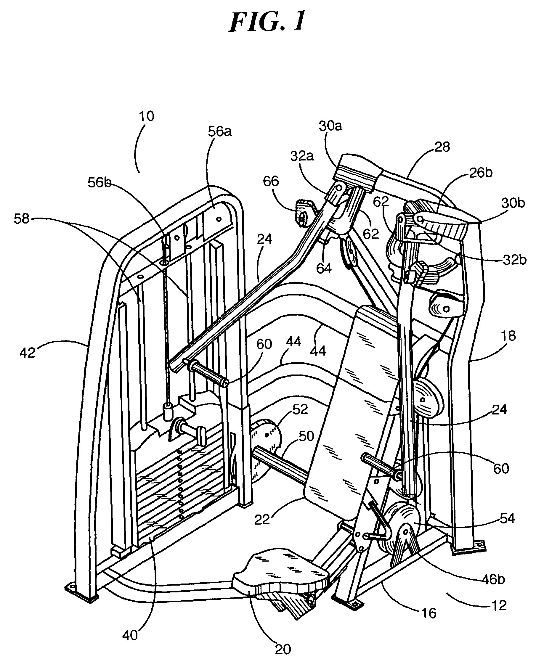 Upper torso exercise machine