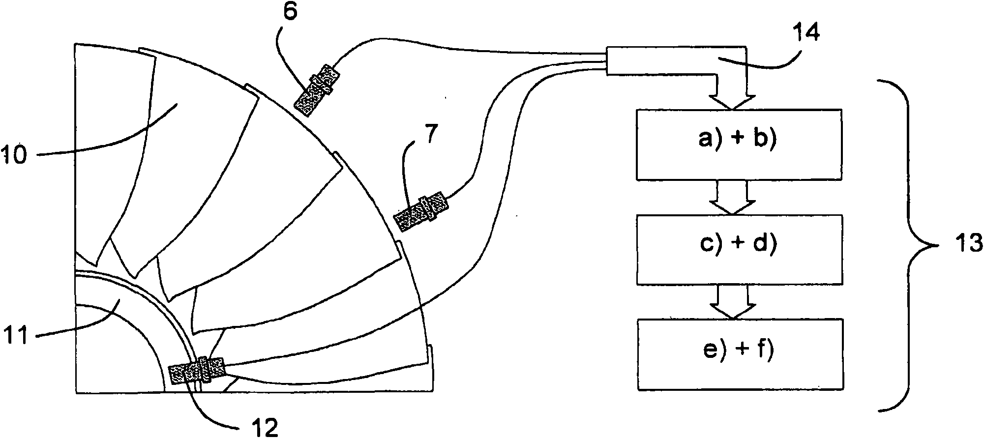 Apparatus and method for non-contacting blade oscillation measurement