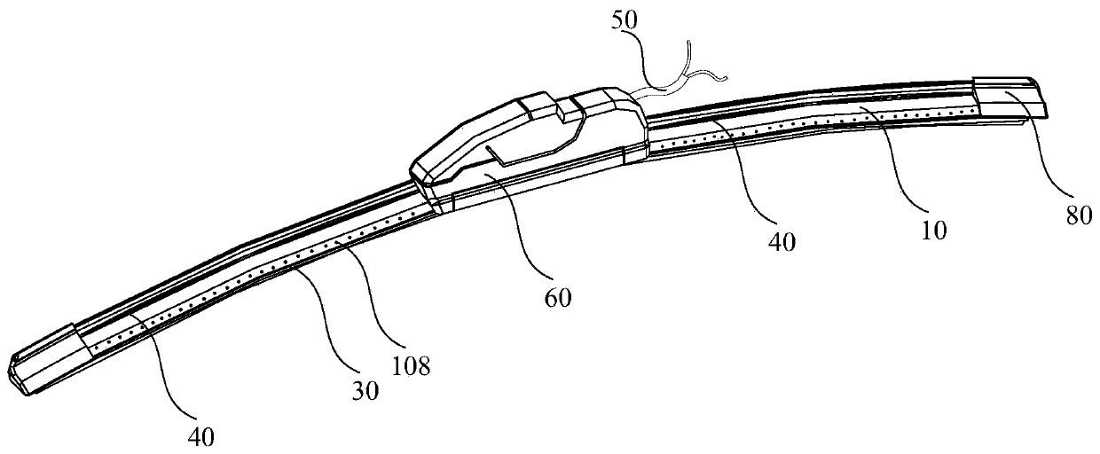 Light effect windscreen wiper, control method thereof and vehicle