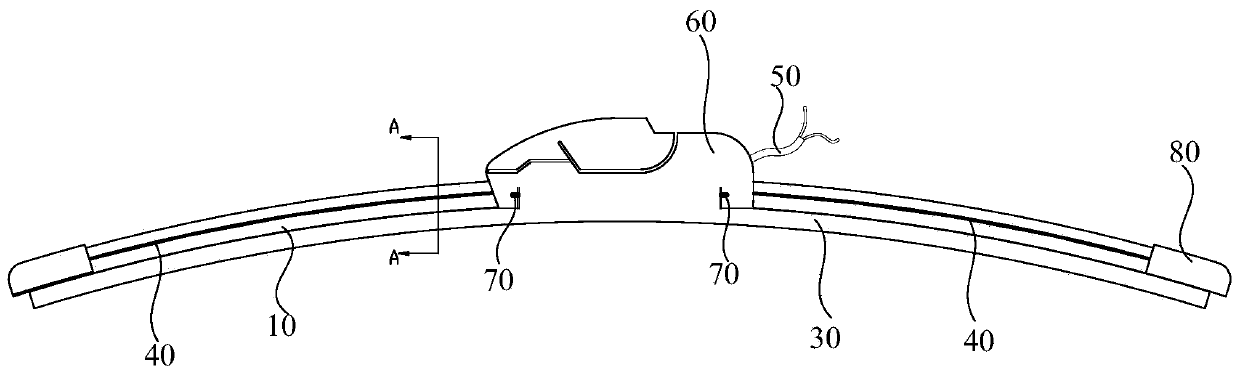 Light effect windscreen wiper, control method thereof and vehicle