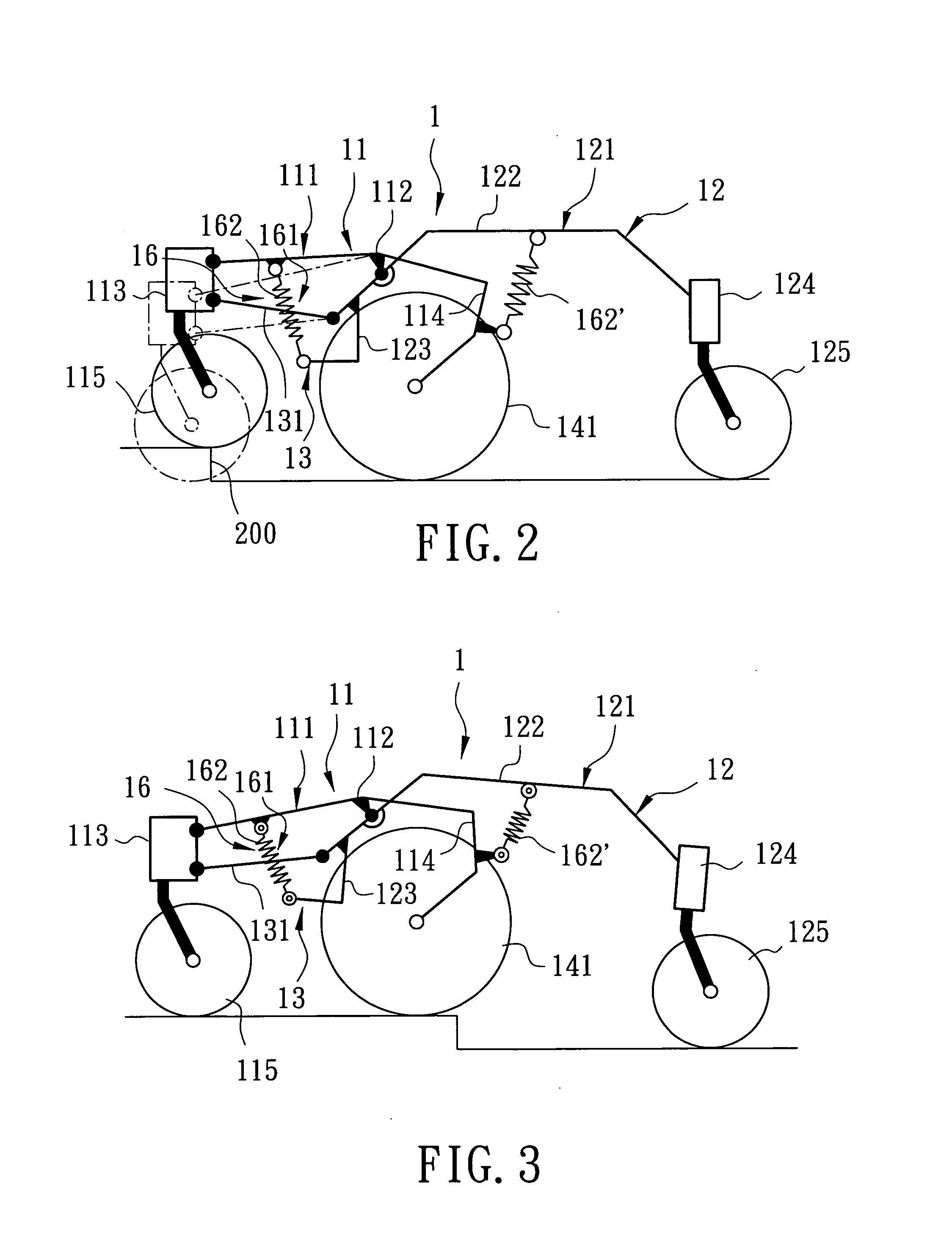 Wheelchair suspension