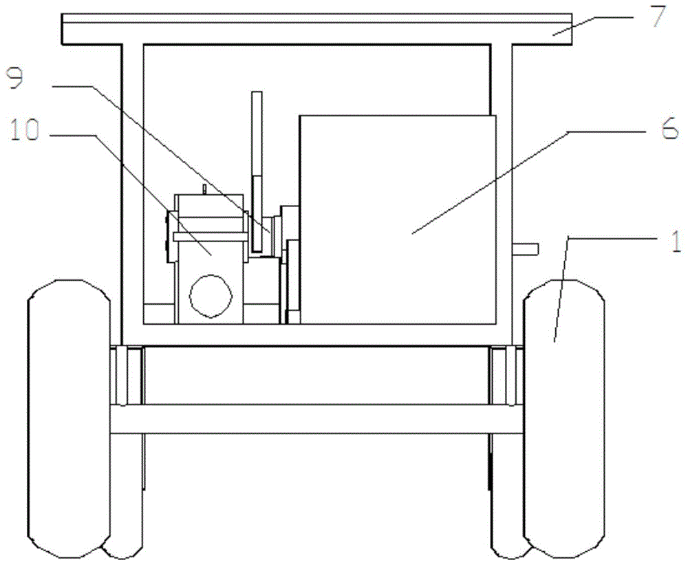 Solar-driven sprinkling irrigation machine traction device