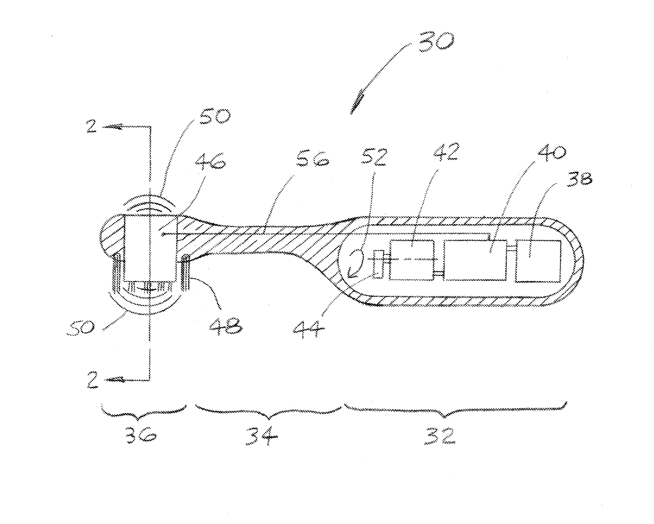 Spatially Improved Extended Reach Ultrasonic Toothbrush