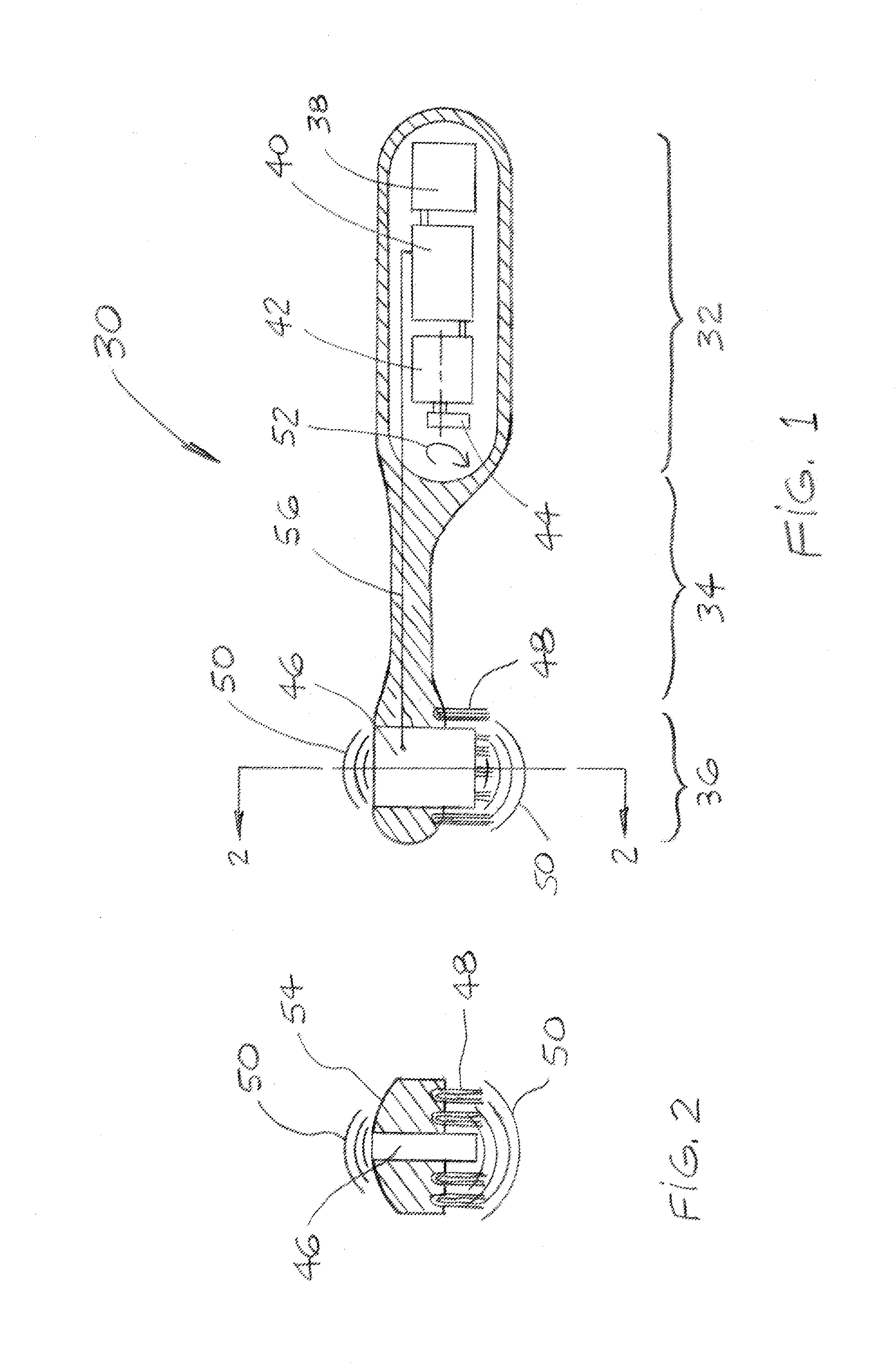 Spatially Improved Extended Reach Ultrasonic Toothbrush