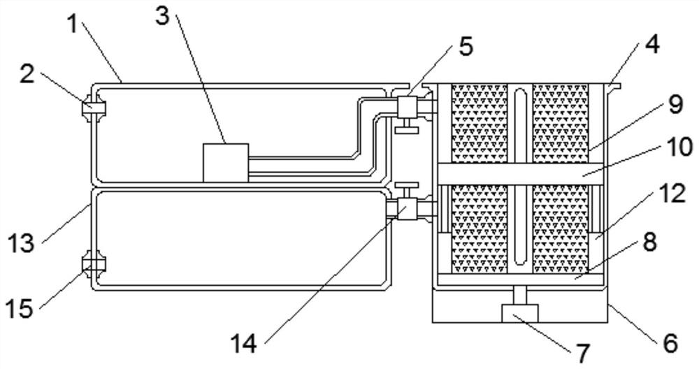 Algae scum treatment device based on special ceramic microspheres