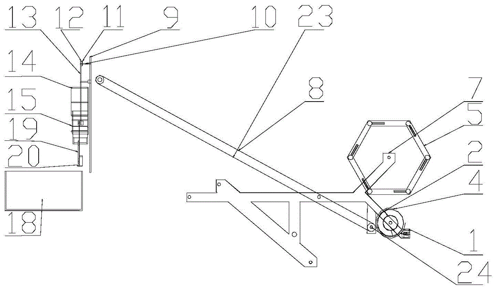 Device for crushing, collecting and briquetting ginger straw