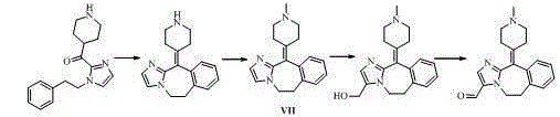 Alcaftadine intermediate and synthetic method for alcaftadine