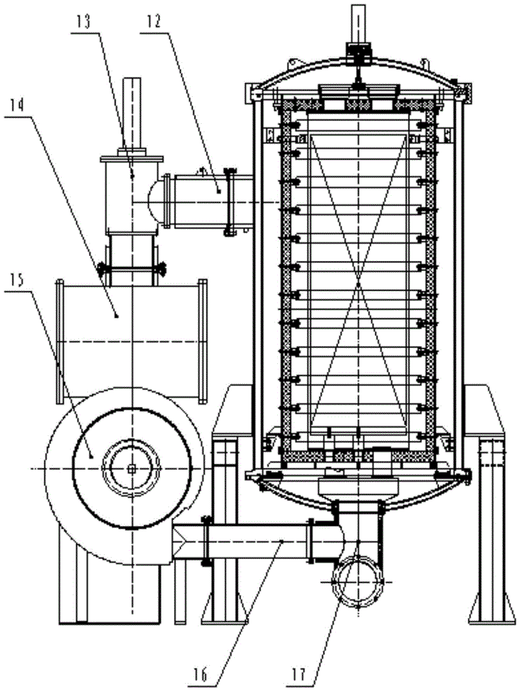 Vertical type vacuum debinding furnace