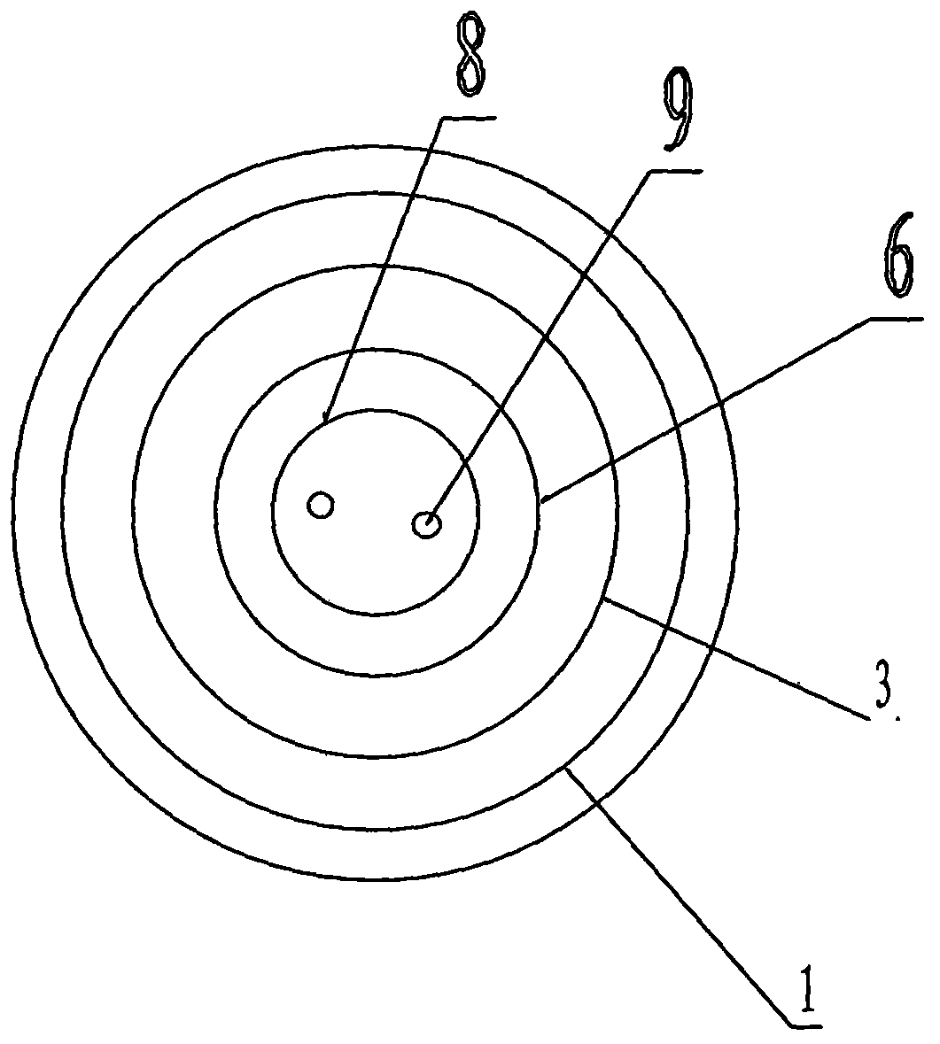 Combustion-supporting method of rotary cement kiln burner oxygen enrichment device