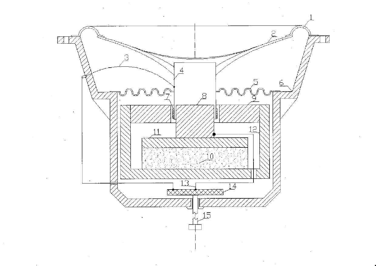 Moving-coil loudspeaker with area-alterable capacitive vibration sensor