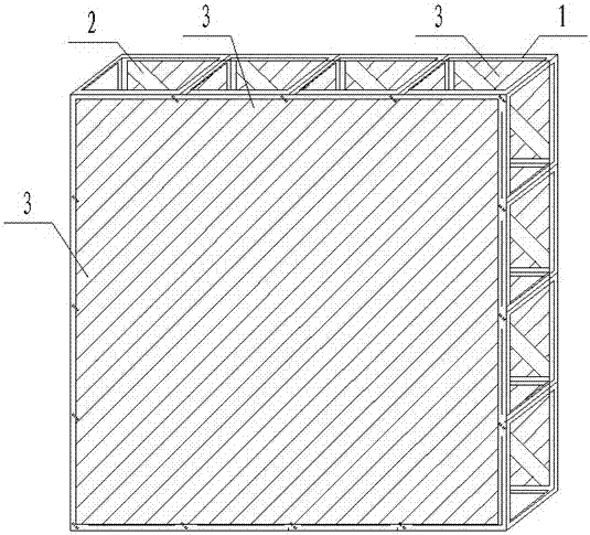 A steel shear wall structure