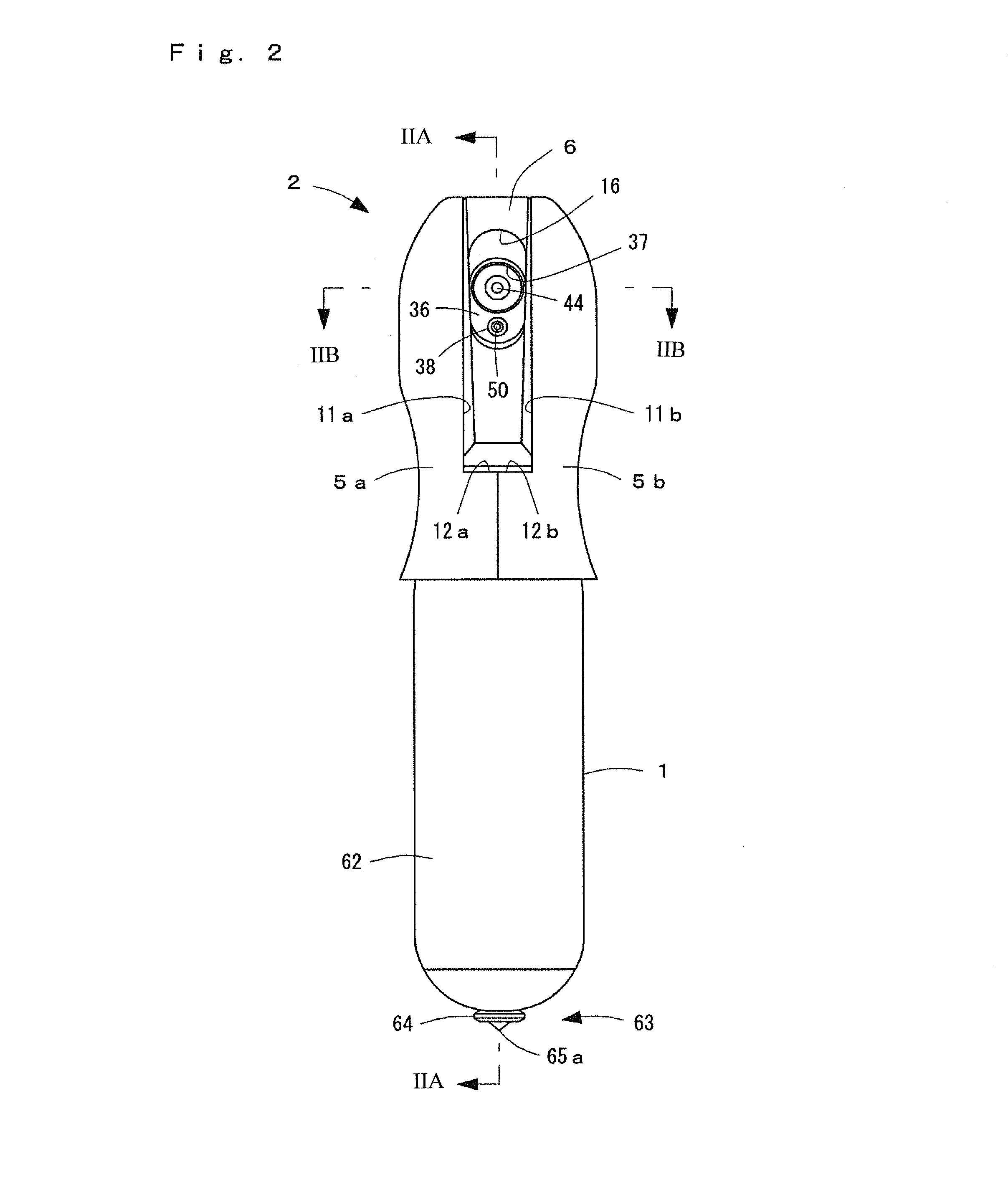 Fire extinguisher gas ejector