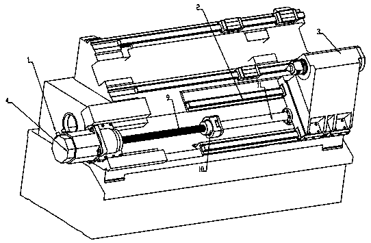 Ejection self-adaption tail base advancement system