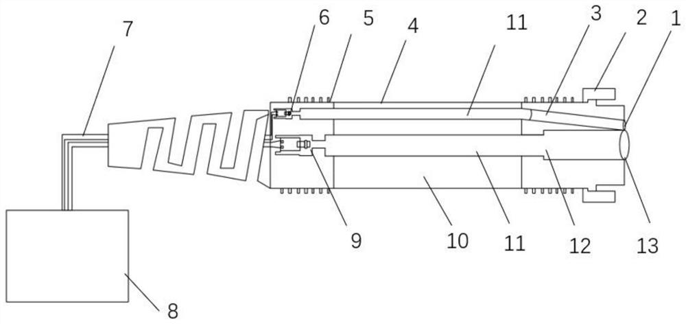 Near back scattering type vehicle-mounted particulate matter sensor and exhaust pipe