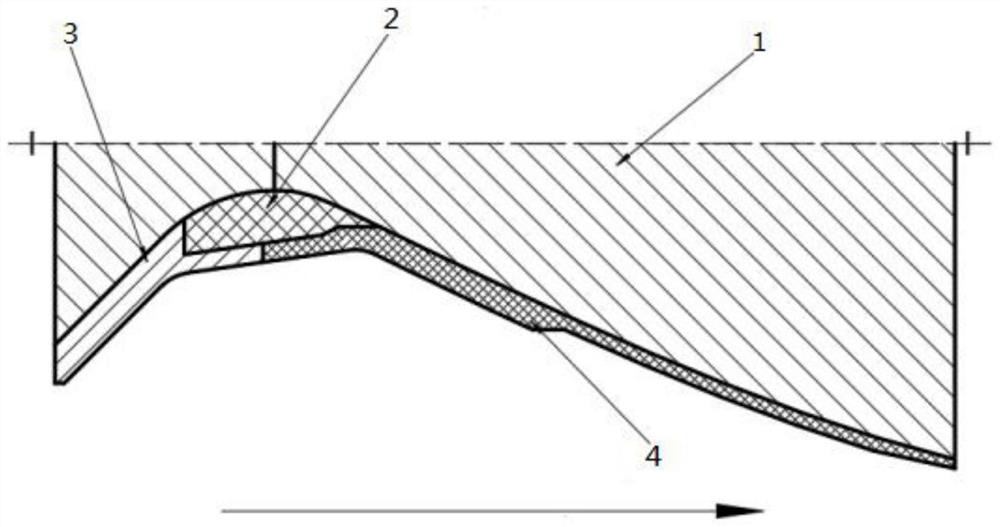 All-composite material engine nozzle formed through one-time curing