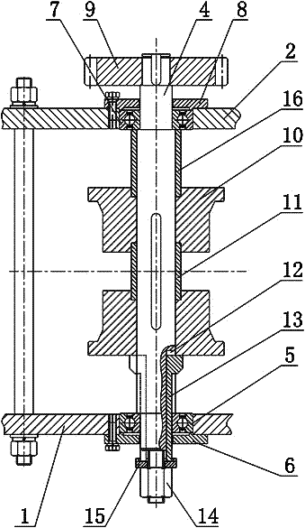 Hook key type roll bushing quick change device