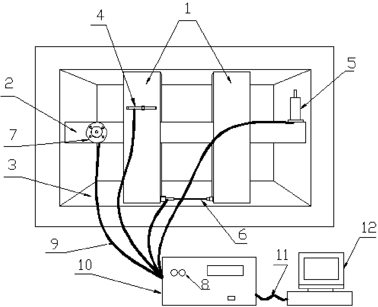 Experimental data monitoring system based on rock-soil experimental platform