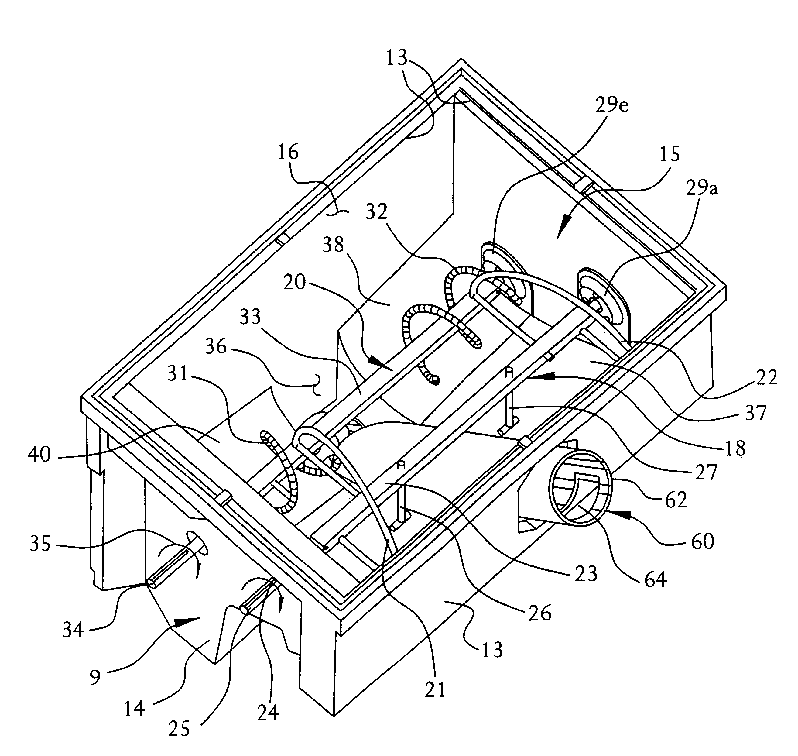 Apparatus for removal of ice from a storage bin