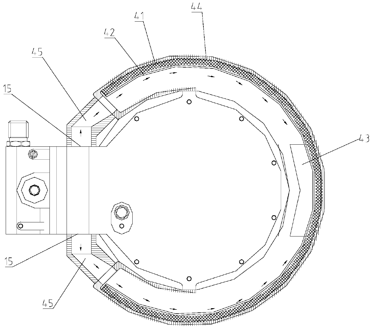 Pneumatic motor with dead-point-free exhaust reversing mechanism