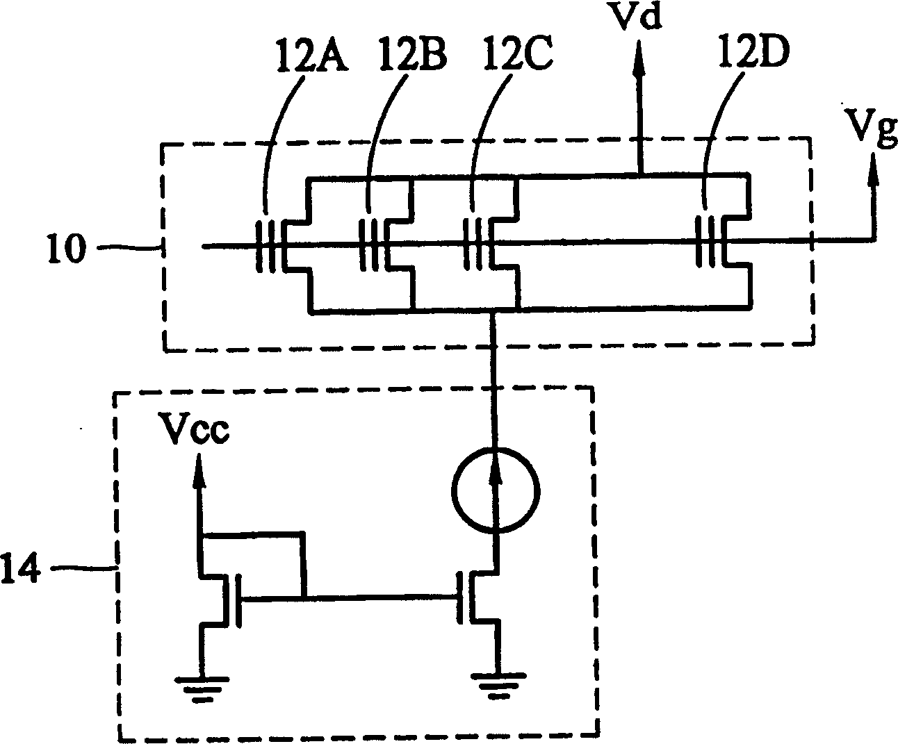 Adjusting device and method for flash memory array after erasion