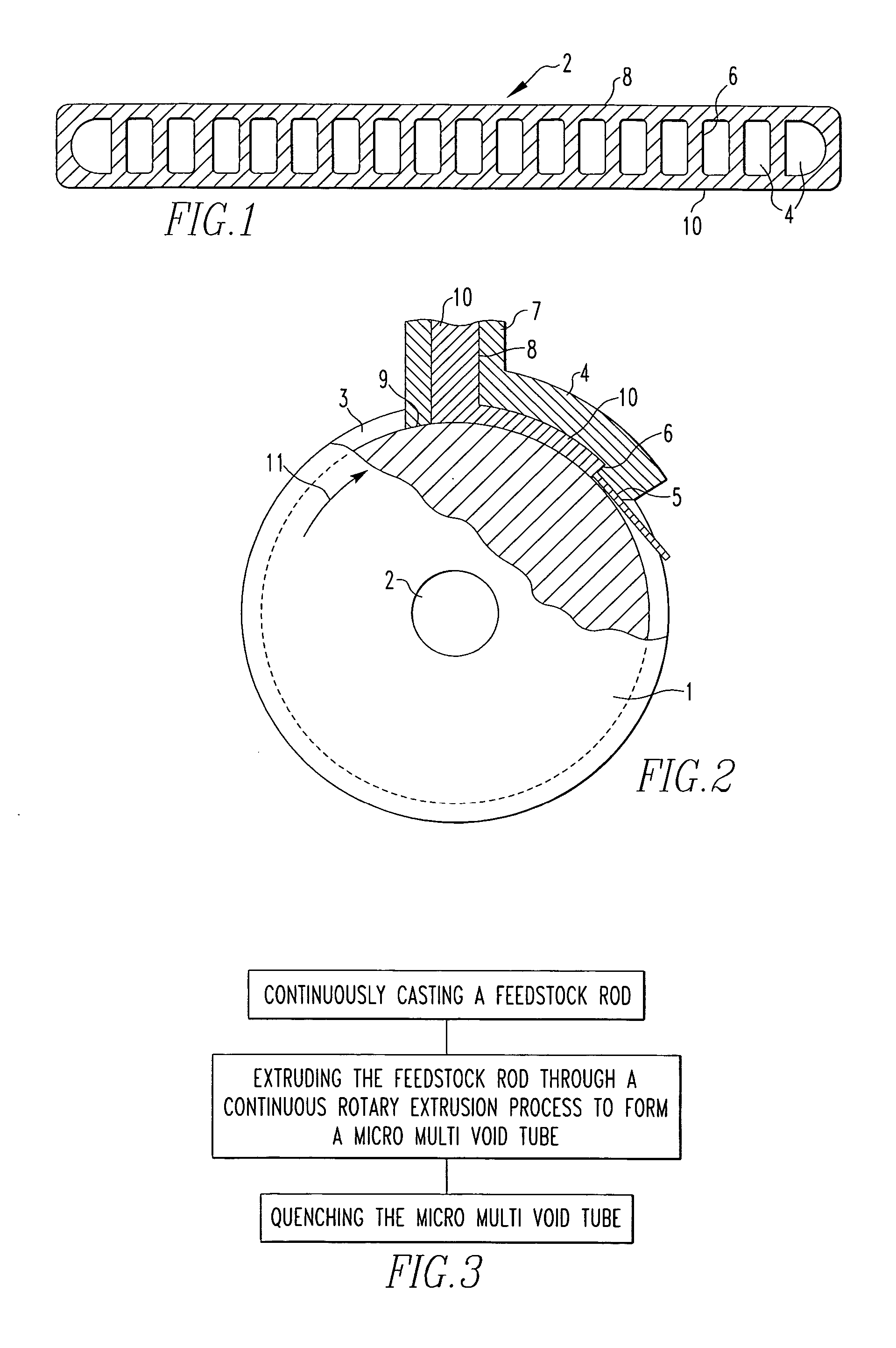 Heat exchanger tubing by continuous extrusion