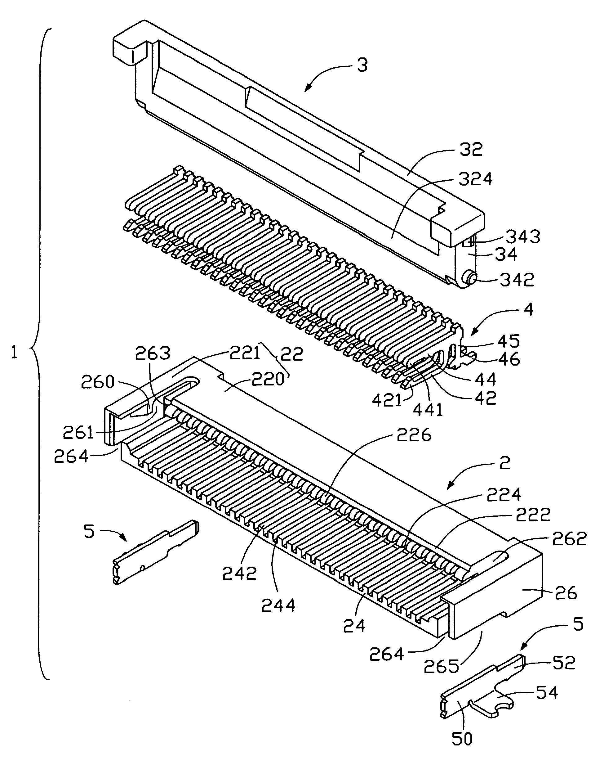 Zero insertion force electrical connector