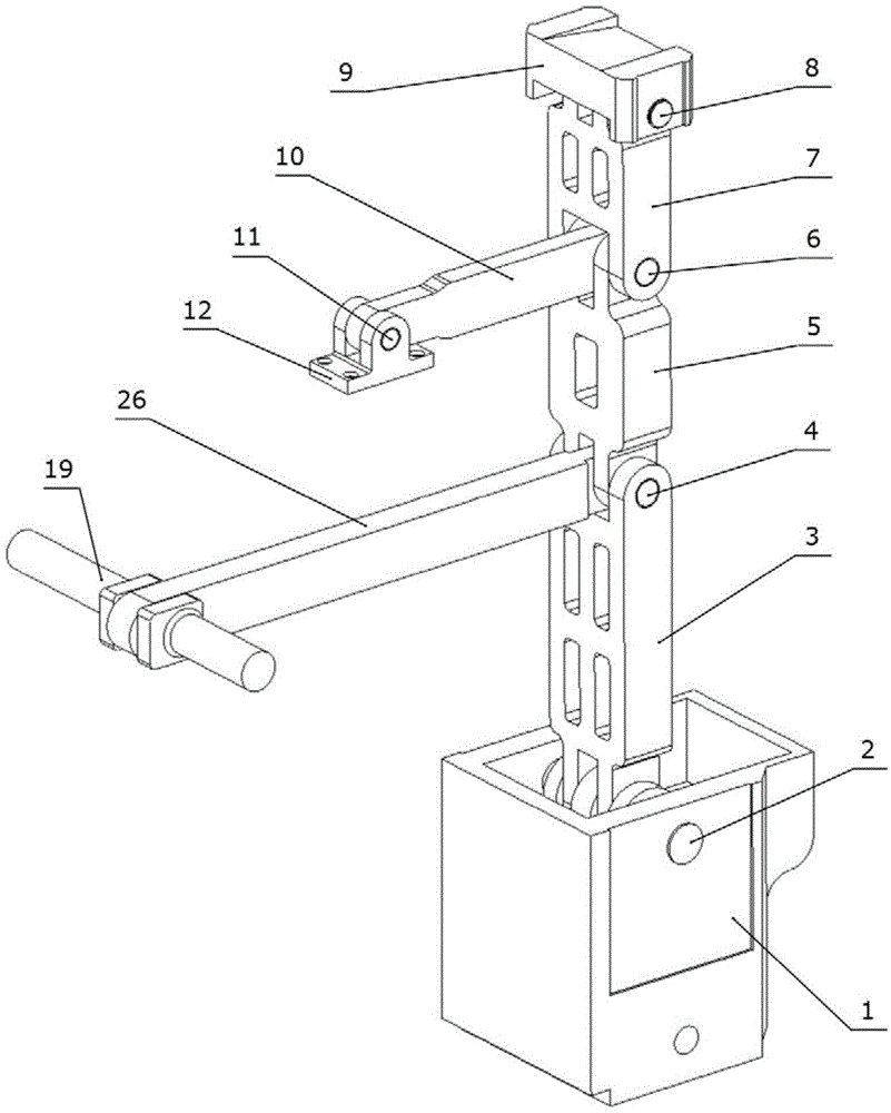 Double-toggle double-motor parallel-drive toggle rod mechanism and control method thereof