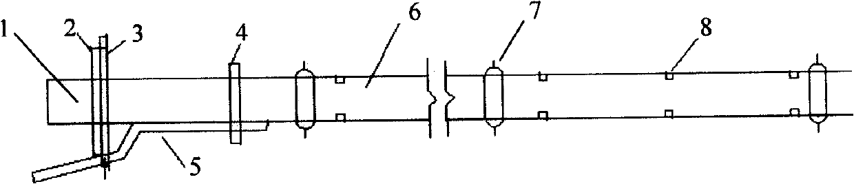 Weak surface rock slope grouting method and anchor tube for grouting