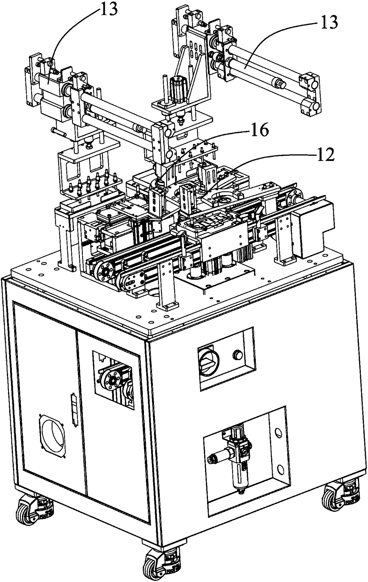 Mobile phone middle frame assembly machine